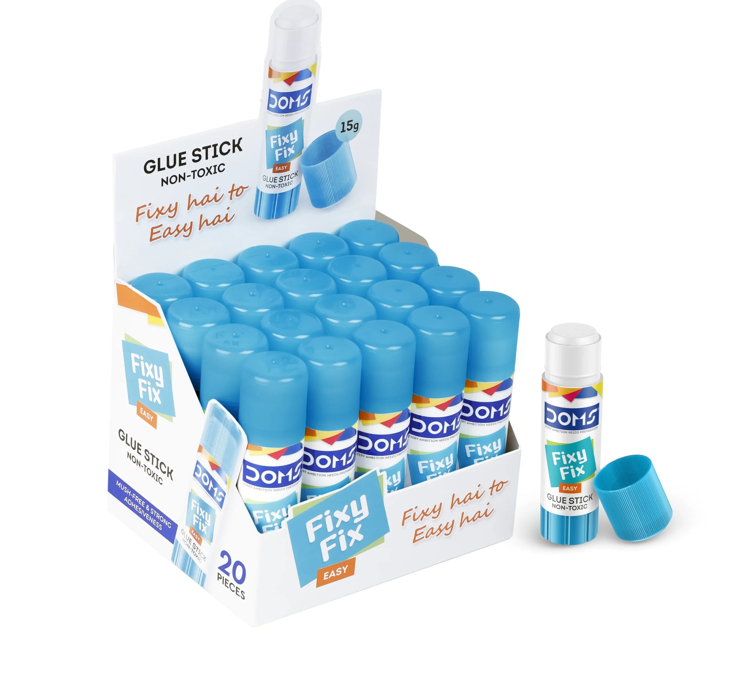 DOMS 3492 FIXY FIX GLUE STICK 8GM DOMS 3492 FIXY FIX GLUE STICK 8GM